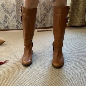 Gianna Kazakou riding boots leather